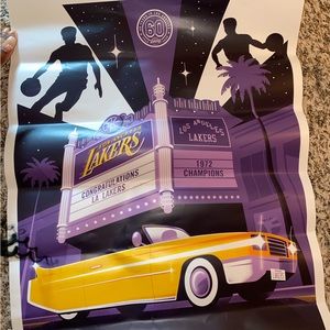 1972 Lakers Poster